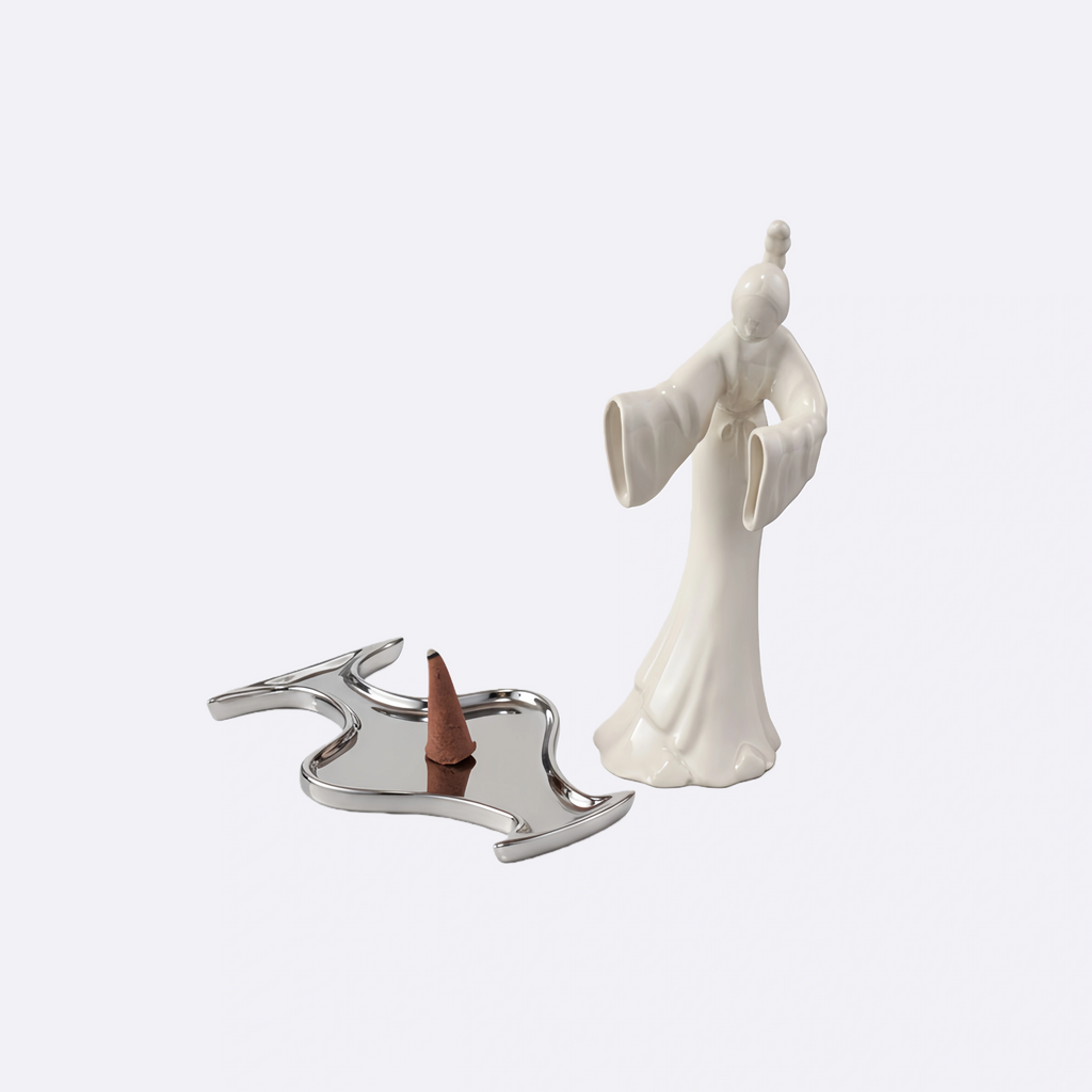 The Guardian Series — Sculpted Incense Holders-White