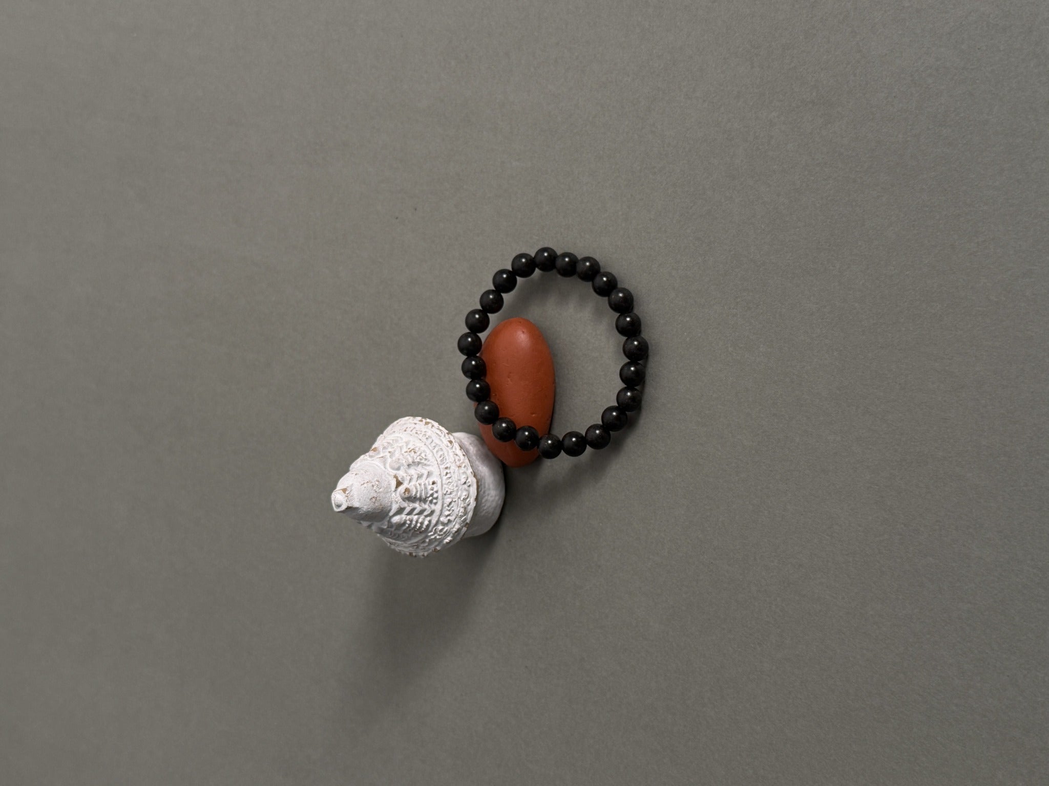 Handmade Himalayan Fabric Charm Keychain — Style G13 — detail