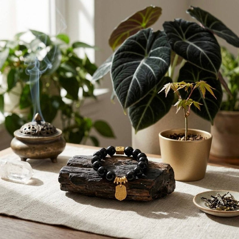 Five Elements Bracelet — Water (Black) (lifestyle)