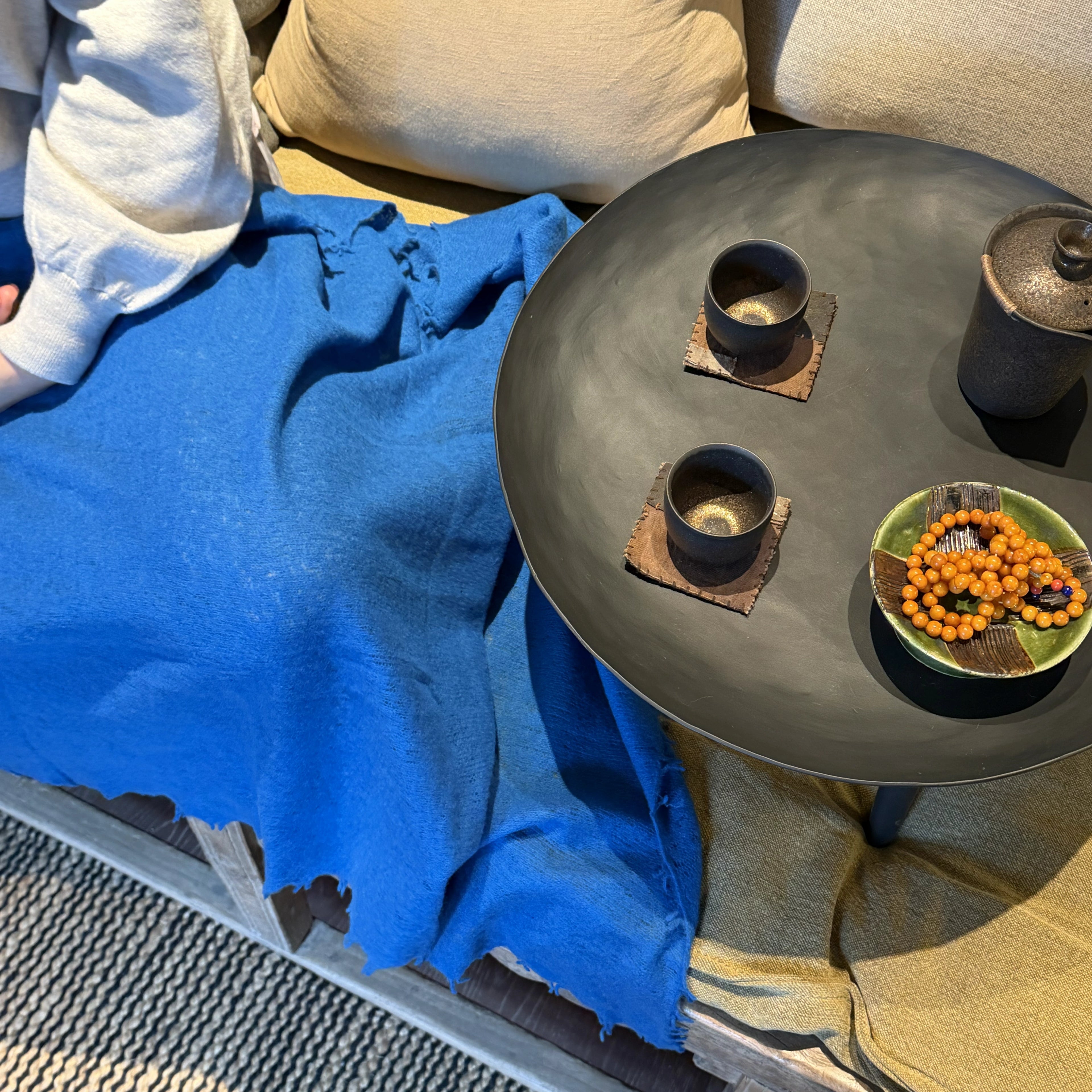 Glacier Blue |  Pure Himalayan Cashmere Scarf Handcrafted in Nepal