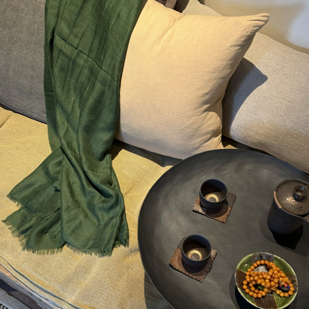 Himalayan Moss | Pure Himalayan Cashmere Scarf Handcrafted in Nepal