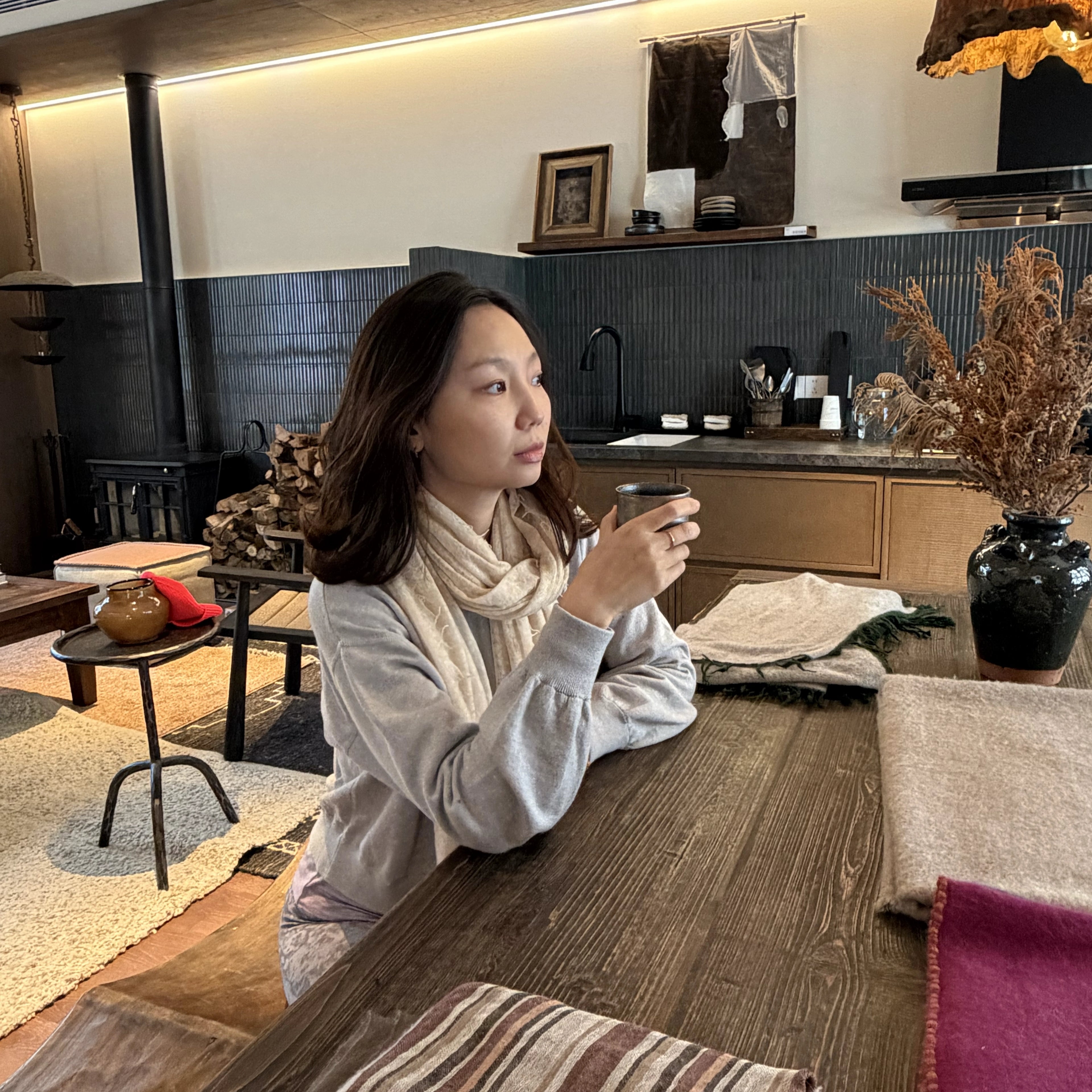 Rose Sand | Pure Himalayan Cashmere Scarf Handcrafted in Nepal