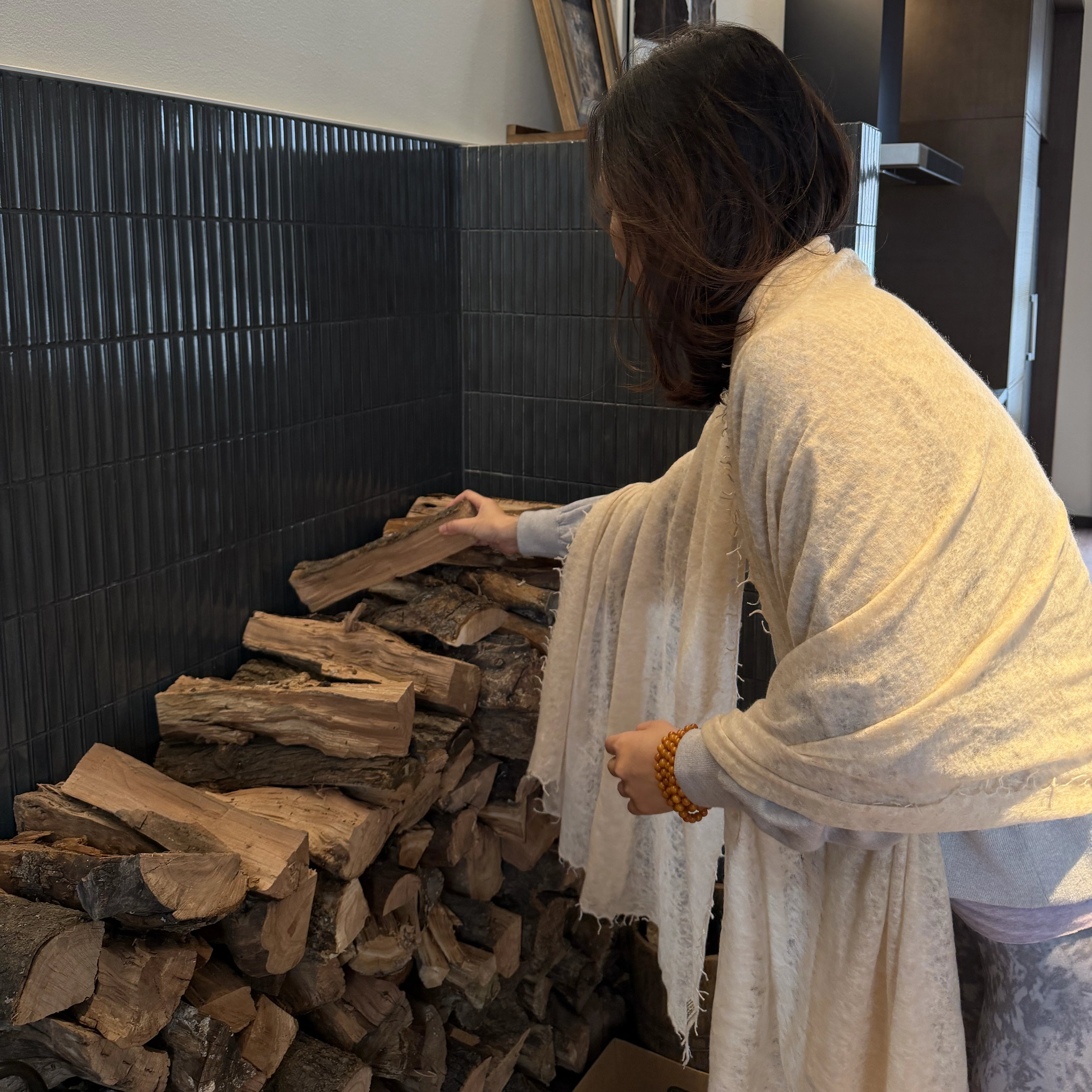 Rose Sand | Pure Himalayan Cashmere Scarf Handcrafted in Nepal