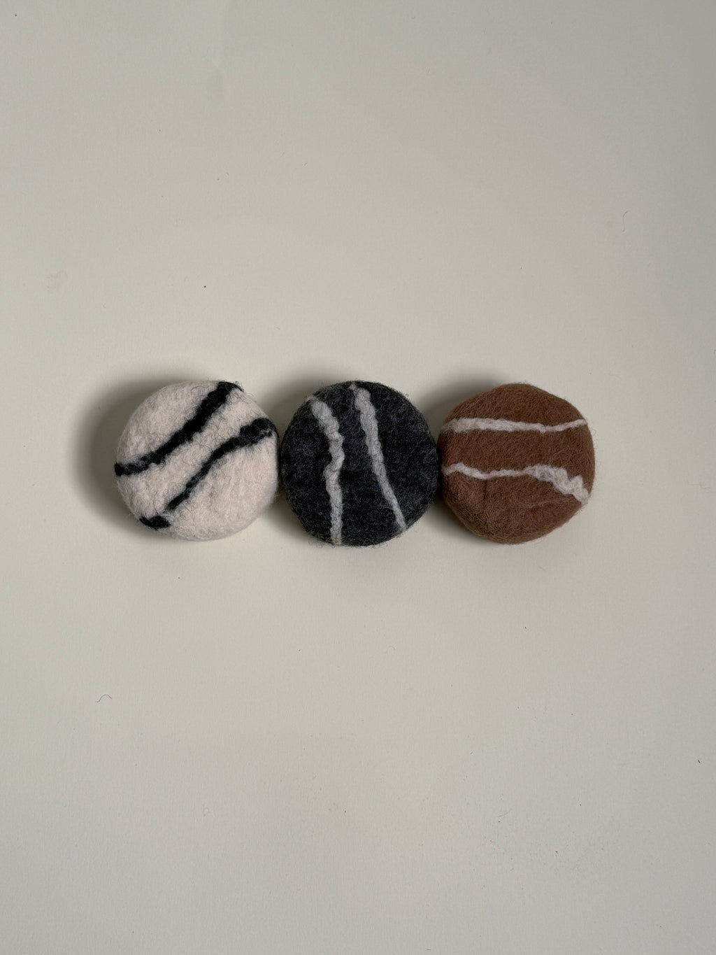 Handmade felted soap — wool wrapped goat milk soap