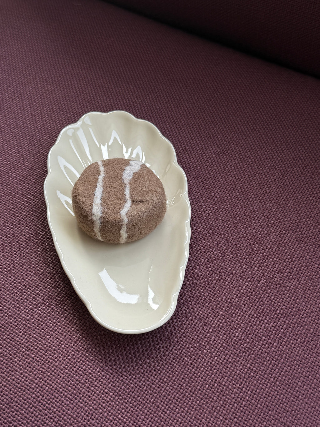 Handmade felted soap — wool wrapped goat milk soap