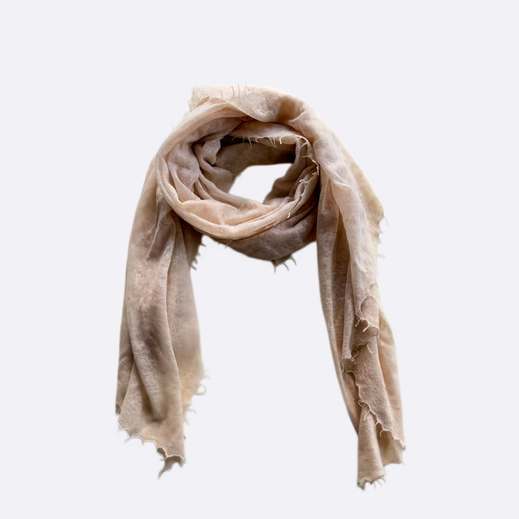 Rose Sand | Pure Himalayan Cashmere Scarf Handcrafted in Nepal