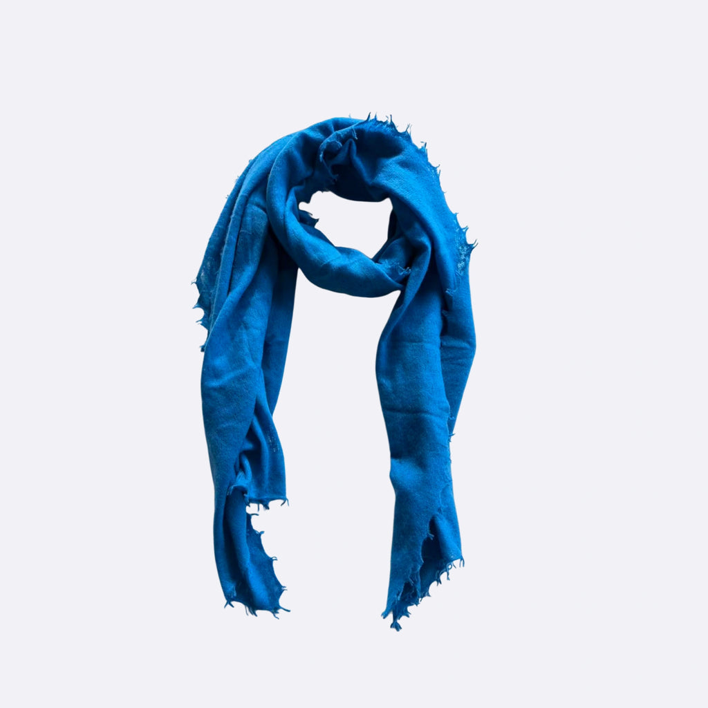 Glacier Blue |  Pure Himalayan Cashmere Scarf Handcrafted in Nepal