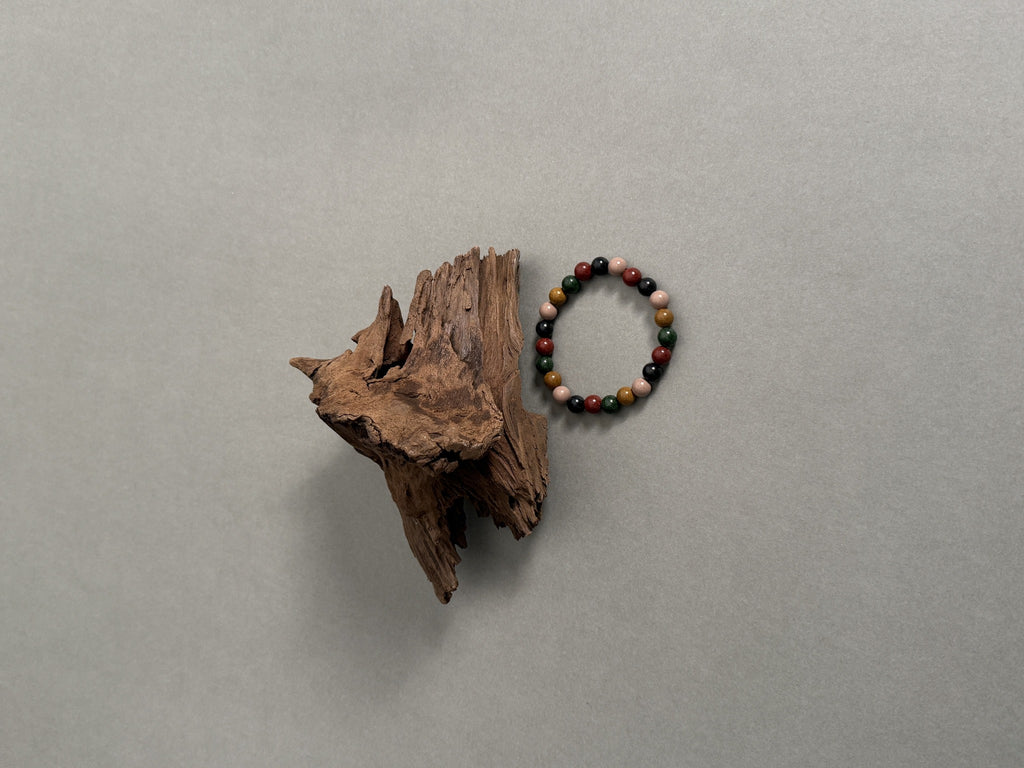 Handmade Himalayan Fabric Charm Keychain — Style G02 — detail