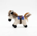 Felt Alpaca Bag Charm (Blue Blanket) — clean white background